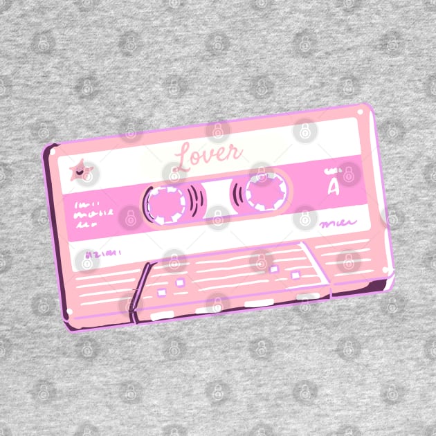 Lover Cassette tape by saiinosaurus